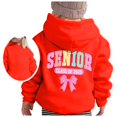 thumbnail image 1 of MEZZALL Chandail en Molleton Imprimé Coloré pour Enfants Senior 2025 Col Rond Manches Longues Chandail à Capuche Hauts Adorables pour Tout-Petits Usage Quotidien, Rouge, 5-6 Ans, 1 of 5