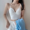 thumbnail image 2 of EHQJNJ Underwire Bras for Women Front Closure Tank with Built in Bra Womens Tank Tops Adjustable Strap Stretch Cotton Camisole with Built in Padded Shelf Bra Red Bralette for Women Plus Size, 2 of 7