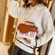 thumbnail image 5 of Qarigey Bolso De Mujer De PU Bolsos De Hombro De Gran Capacidad De Piano A La Moda Y Prácticos Para Bolsos De Mujer Bolsas de mensajero y de hombro rosa, 5 of 6