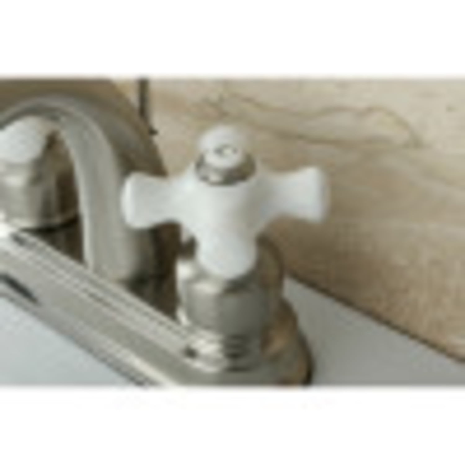 Kingston Brass KB5618PX Restoration 4 in. Centerset Bathroom Faucet, Brushed Nickel