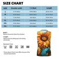 thumbnail image 4 of Picia Deep Yellow Colorful Sunflower mens Cotton Tank Undershirts , Moisture-wicking Ribbed Tanks, Lightweight Cotton Tank Undershirts-Medium, 4 of 8