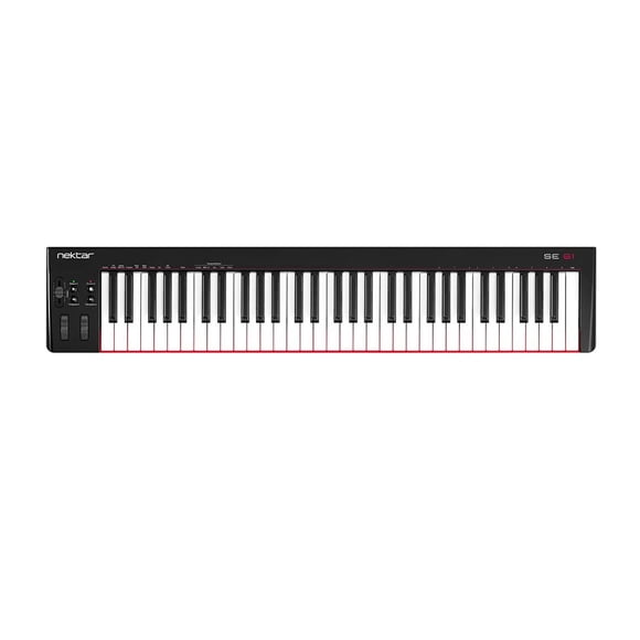 Nektar SE61 - Teclado driver MIDI USB con integración Nektar DAW, negro