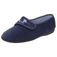 thumbnail image 2 of Sleepers Womens Jolene Touch Fastening Embroidered Slippers, 2 of 2