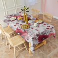 thumbnail image 2 of Pioneer Flower Floral Print Pattern Rectangle Tablecloth 60"x120",Waterproof Polyester Rectangle Table Cloth, Wipeable Spillproof Polyester Tablecloth for Dining, Camping, Indoor and Outdoor, 2 of 6