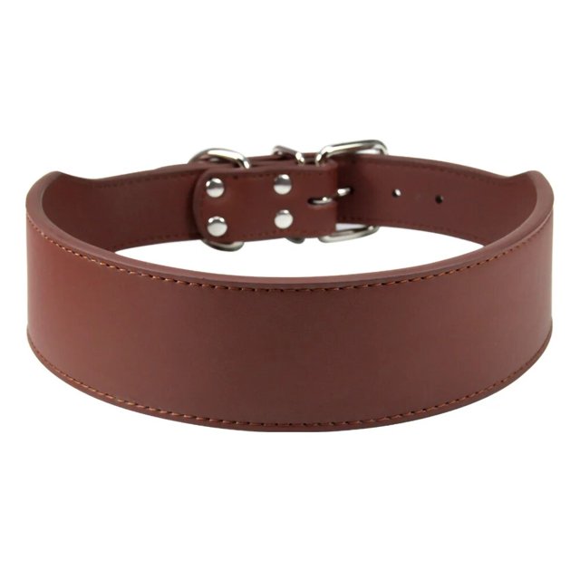 Width 5cm Durable Large Dog Collar Microfiber Leather Pet Neck Strap Fish Shape Collar for Medium Big Dogs Pitbull Bulldog L-3XL ShopWise Round