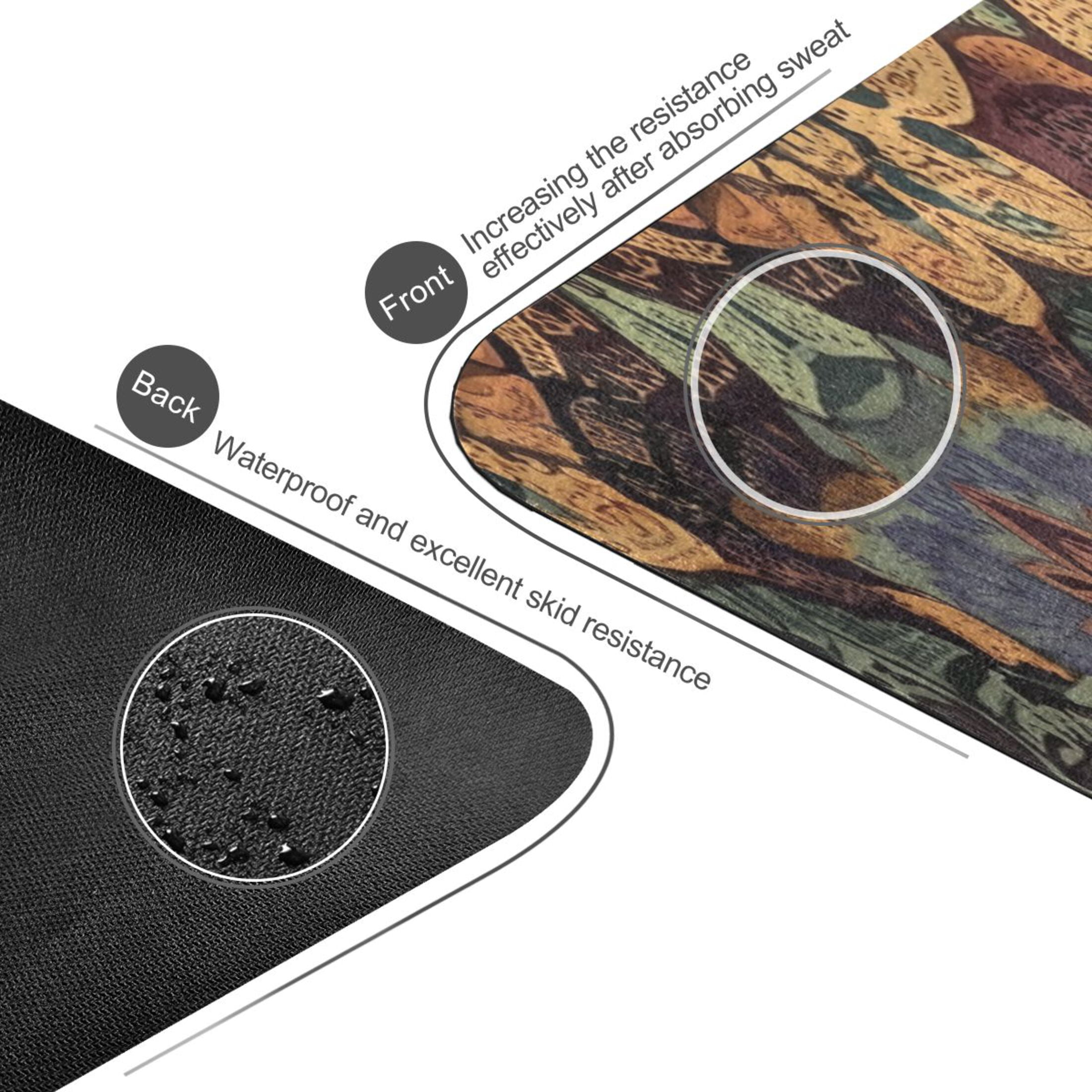 BZSMCE Yoga Mat Women Golden Mandala Mosaic Fitness Mat