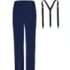 thumbnail image 6 of Bienzoe Boy's School Uniforms Adjustable Waist Pants Suspender Pack Navy 10, 6 of 8