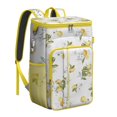thumbnail image 1 of Fresh Lemon Pattern Cooler Bag, Insulated Leakproof Lunch Backpack for Beach, Picnic, and Road Trips, 1 of 2