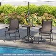 thumbnail image 4 of Gymax 3 PCS Outdoor Bistro Dining Furniture Set w/1.57'' Umbrella Hole Rippled, 4 of 10