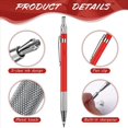 thumbnail image 4 of 10X LáPiz para Soldadores con 120 Piezas de Recambios de Rayas Plateadas, Rotulador de Metal para Soldadura MecáNica, Pipefitters, FabricacióN, Rojo, 4 of 5