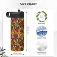 thumbnail image 4 of Sikiie Sunflower Print 18OZ Insulated Straw Cup, Portable Leak-proof Sports Water Bottle, Stainless Steel Water Cup Suitable for Home and Outdoor, 4 of 8