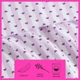 thumbnail image 3 of Betsey Johnson Butterfly Stripe Purple Twin Sheet Set, 3 of 9