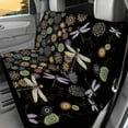 thumbnail image 6 of KUIFORTI 4Pcs Dragonfly Auto Seat Cover Flower Car Front Seat and Split Bench Cover Pads Protector Washable Interior Accessories, 6 of 7