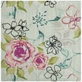thumbnail image 5 of SAFAVIEH Wyndham Mira Floral Rose Wool Area Rug, Blue/Multi, 7' x 7' Round, 5 of 9