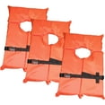 thumbnail image 6 of 6 Pack Coast Guard Approved Life Jackets. High Visibility Color Type II Keyhole Life Vest in Classic May West Style. Compliance Flotation Device, 6 of 16
