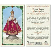 Novena Infant Of Prague Laminated Prayer Cards - Pack of 25