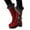 Red, variant on Platform Mid Calf Snow Boots for Women Fashion Fuzzy Plush Lined Heels Winter Boots