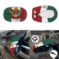 thumbnail image 5 of Yuyamidu Mexican Flag Auto Side Mirror Wrap Skull Front Hood Covers for Cars Sedans Side View Mirror Cover with Car Hood Cover Wrap 3pcs Automobile Exterior Accessory, 5 of 7