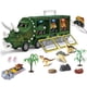 thumbnail image 1 of Juguetes de camión de dinosaurios, camión de transporte de dinosaurios con juguetes de dinosaurio, coches de fricción con música y luz, juguetes de juego de coche de dinosaurio para niños Muyoka Hogar, 1 of 6