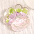 thumbnail image 2 of Cat Paw Squishy Toys,Stress Relief Toys,Clear Pink Crystal Slime with Embedded Fruit Charms for Kids and Adults, Stress Relief and Creative Play Toy, 2 of 6