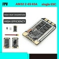 thumbnail image 2 of AM32 6S 65A Single ESC 12V-25.2V 3-6S for 10-13 Inch FPV Drone RC Boat RC Car ESC, 2 of 6