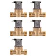 thumbnail image 1 of 5pcs 1/2 Inch Ac 220V Normally Closed Brass Electric Solenoid Magnetic Valve, 1 of 5