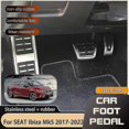 thumbnail image 2 of At Mt Car Foot Pedal For Seat Ibiza Mk5 2017 2018 2019 2020 2022 Gas Brake Restfoot No Drilling Pedal Cover Part Protector, 2 of 4