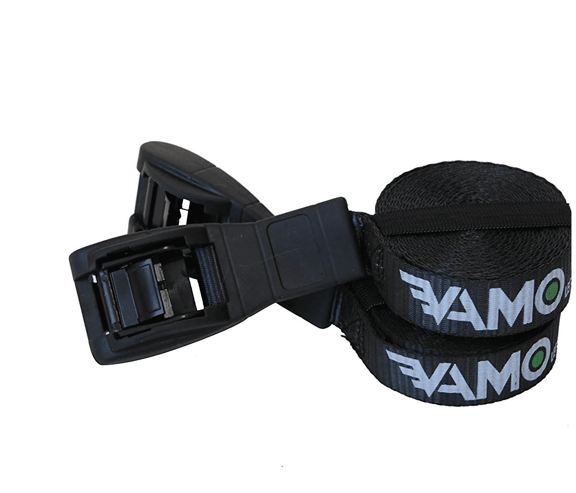 Kayaks and Canoes Vamo Premium Locking Tie Downs with 3 Stainless Steel Cables No Scratch Silicone Buckle Surf or SUP Tie Down Straps for Surfboards 10 Two Pack Paddle Boards 