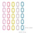 thumbnail image 4 of 800pcs Acrylic Linking Rings Oval Acrylic Link Connectors Link Rings for DIY Chain, 4 of 8