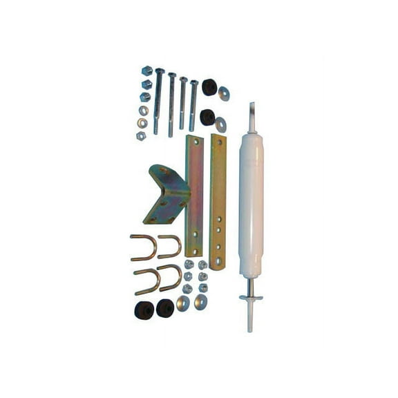 Front Steering Damper - Compatible with 1980 - 1998 Ford F-250 1981 1982 1983 1984 1985 1986 1987 1988 1989 1990 1991 1992 1993 1994 1995 1996 1997