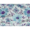 thumbnail image 5 of oneOone Rayon Baby Blue Fabric Leaves & Watercolor Flower Floral Sewing Craft Projects Fabric Prints By Yard 56 Inch Wide, 5 of 6
