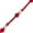 Red Santa Stack, variant on Crystal Lane DIY Glass & Metal Red Present Stack 7" Designer Holiday Christmas Bead Strand
