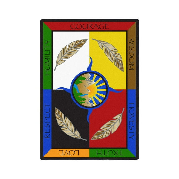 Joy Carpets Joy Carpet Traditional Teachings Multi 7'8" x 10'9"