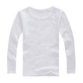 thumbnail image 4 of Grblisyd Girls Fall Long Sleeve Shirt Trendy Basic Tee Shirt Crewneck Size 10-12 Cute Girls Tops Teen Girls Clothes Kids Fall Outfits ,White 4-5Y, 4 of 4