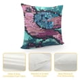 thumbnail image 4 of YINGXI Throw Pillow Case Sequins Decorative Cushion Cover Pillowcase for Couch Sofa Bed,(Pink/Blue) 20x20in, 4 of 5