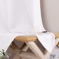 thumbnail image 6 of TOPICK Waffle Weave Textured Curtains 63 inch Farmhouse Light Filtering Drapes for Living Room Bedroom Grommet Window Curtain 2 Panels, 6 of 7