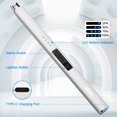thumbnail image 3 of Electric Arc Windproof Lighter Flameless USB Rechargeable Lighter with Safety Lock for Candle BBQ Camping (Silver), 3 of 7