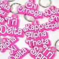 thumbnail image 6 of Sorority Shop Chi Omega Keychain - Retro Dolly Sorority Name Design, 6 of 7
