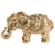 thumbnail image 1 of Estatua de elefante de latón vintage, figura de elefante de latón, estatua de animal realista, decoración, 1 of 8