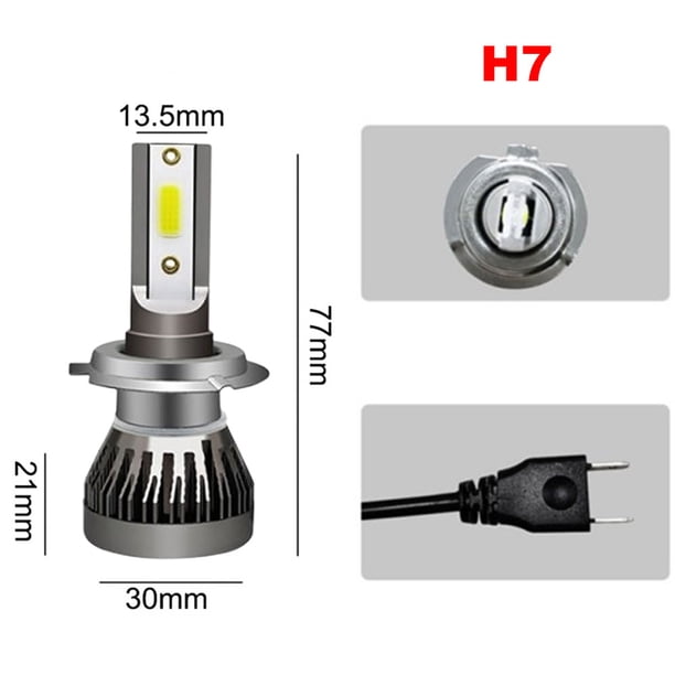 2 faros antiniebla automáticos 6000LM LED antiniebla IP68 resistente al agua 6000 K 36 W (H7) Ndcxsfigh Accesorios para autos y motos