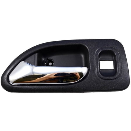 PT Auto Warehouse HO-2579MG-RL - Inner Interior Inside Door Handle, Gray Housing with Chrome Lever - Driver Side Rear Fits select: 1994-1997 HONDA ACCORD