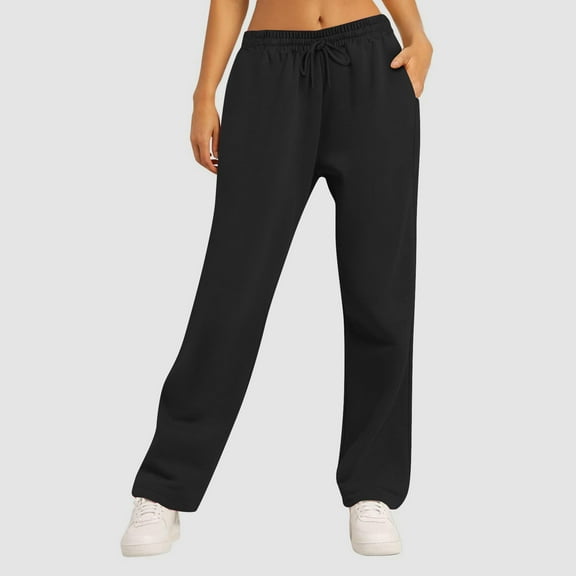 CYiJun Womens Sweatpants Wide Leg Baggy Lounge Travel Pants Fashion Joggers