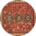 thumbnail image 1 of Ahgly Company Indoor Round Persian Brown Traditional Area Rugs, 3' Round, 1 of 4
