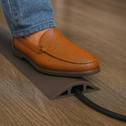 5 Feet Brown D-2 Standard Profile Rubber Duct Floor Wire Cable Cord Cover Protector