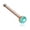 Teal, variant on Rose Gold Opal Sparkle WildKlass Nose Stud Ring 316L Surgical Steel