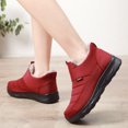 thumbnail image 4 of Botas de algodón cálidas de invierno, botas de nieve antideslizantes de gran tamaño, zapatos de algodón de moda para mediana edad, 4 of 6