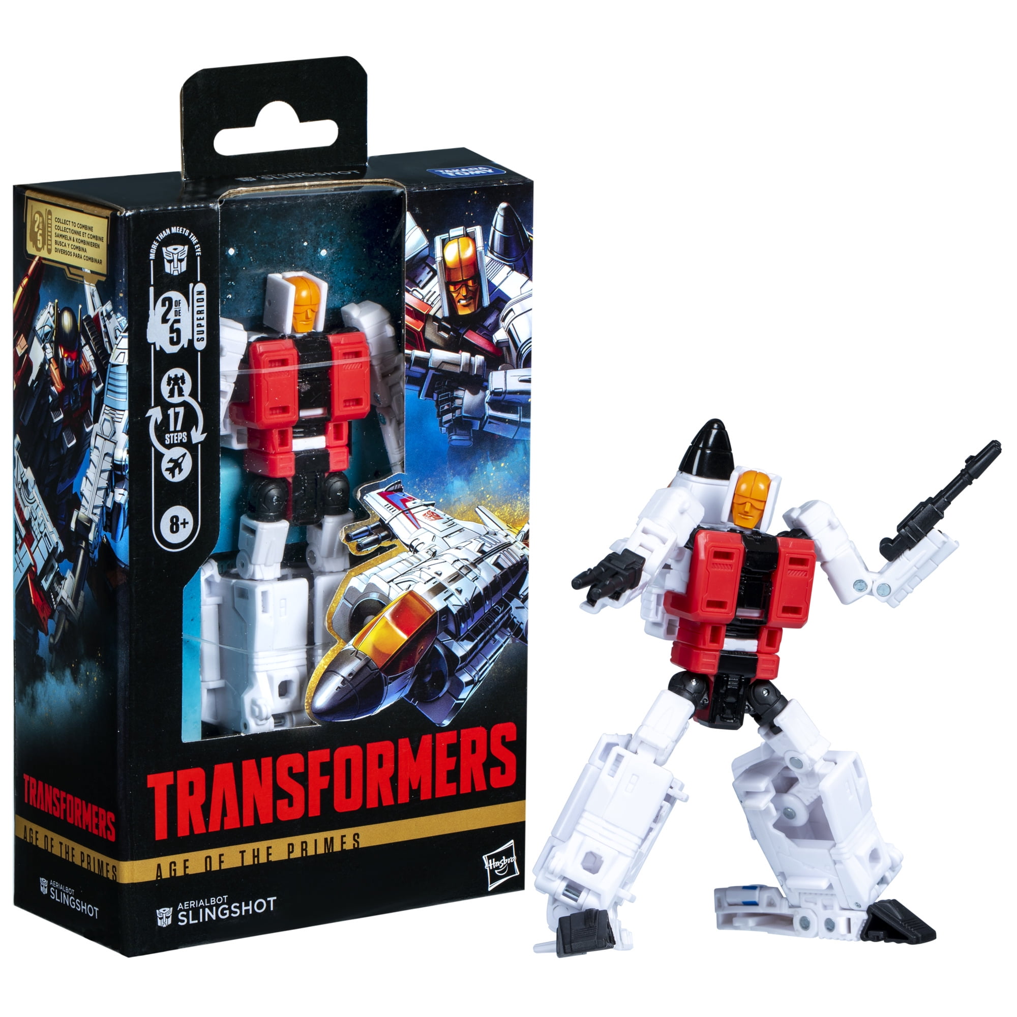 Transformers Age of the Primes Deluxe Class Aerialbot Slingshot 5.5” Action Figure, 8+