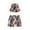 Style C, variant on Esaierr Boys Girls Beach Pants Suit for Kids Toddler Summer Printed Little Big Fashion Casual Beach Pants Hat Kids Clothes,Size 2-13Years