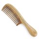 thumbnail image 1 of KAIYANG Peines de madera de sándalo verde natural hechos a mano - Peine de madera antiestático para desenredar el cabello con aroma a sándalo natural, 1 of 5