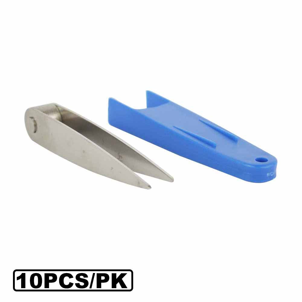 Big Horn 19082-10PK All Purpose Mini Stainless Steel Pocket Splinter Precision Expert Tweezer (10/Pack)